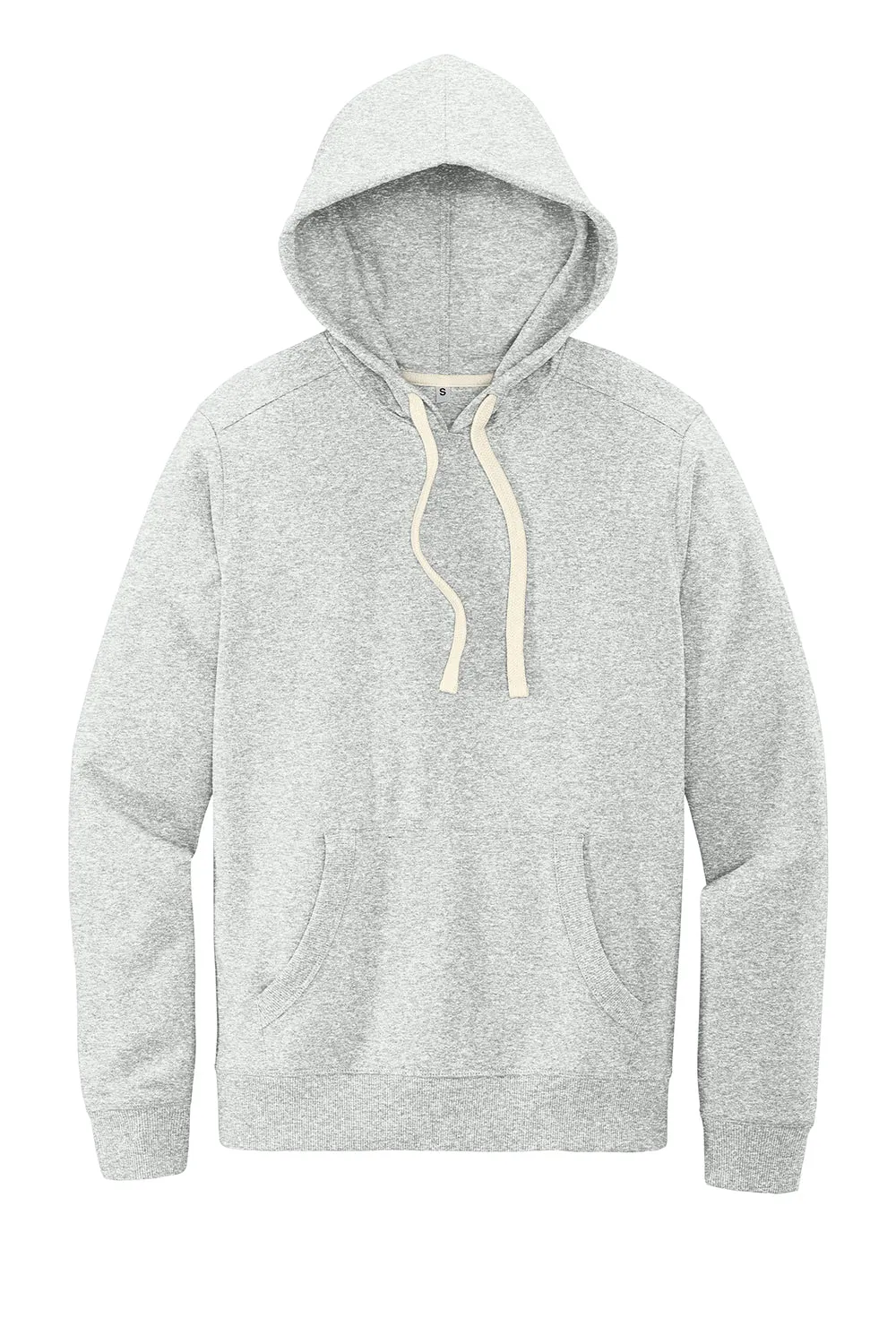 District Mens Re-Fleece Hooded Sweatshirt Hoodie w/ Pouch Pocket - Ash Grey  Buy new Clothing District