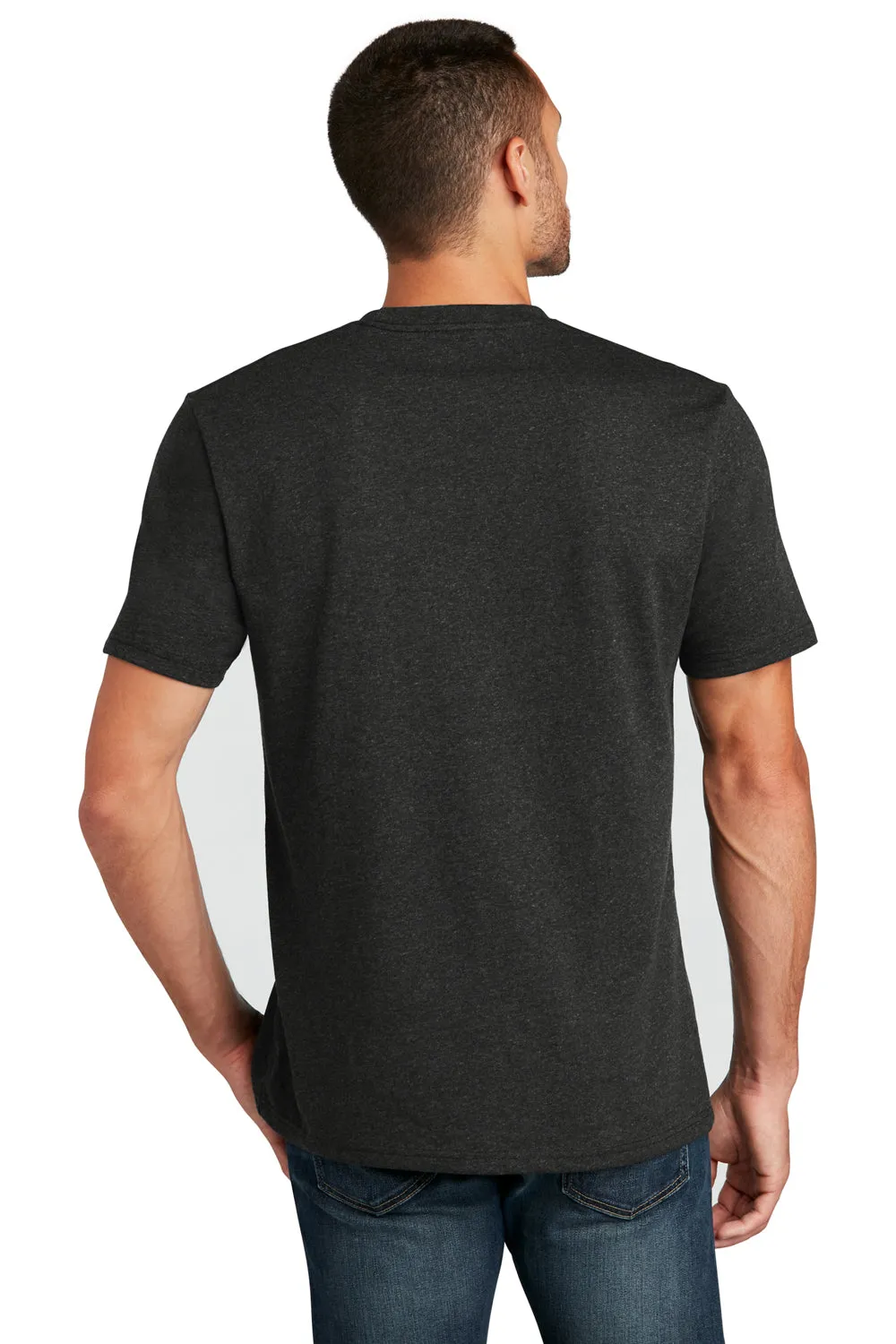 District Mens Re-Tee Short Sleeve Crewneck T-Shirt - Heather Charcoal Grey  Buy new Clothing District