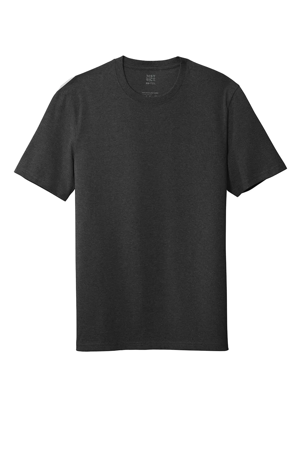 District Mens Re-Tee Short Sleeve Crewneck T-Shirt - Heather Charcoal Grey  Buy new Clothing District