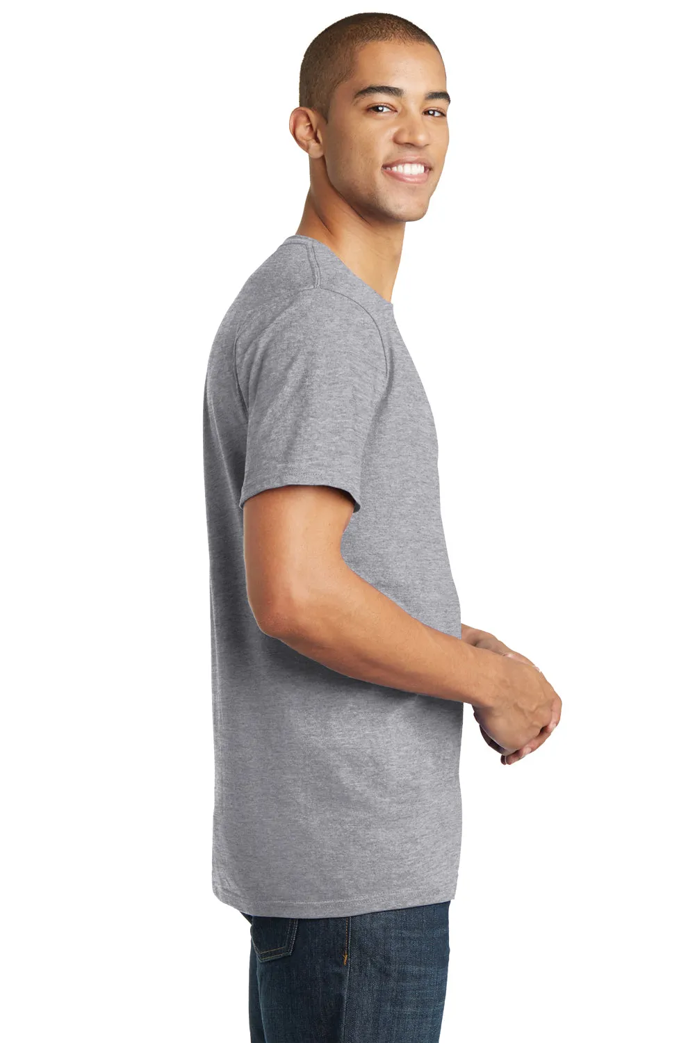 District Mens The Concert Short Sleeve Crewneck T-Shirt - Heather Grey  Buy new Clothing District