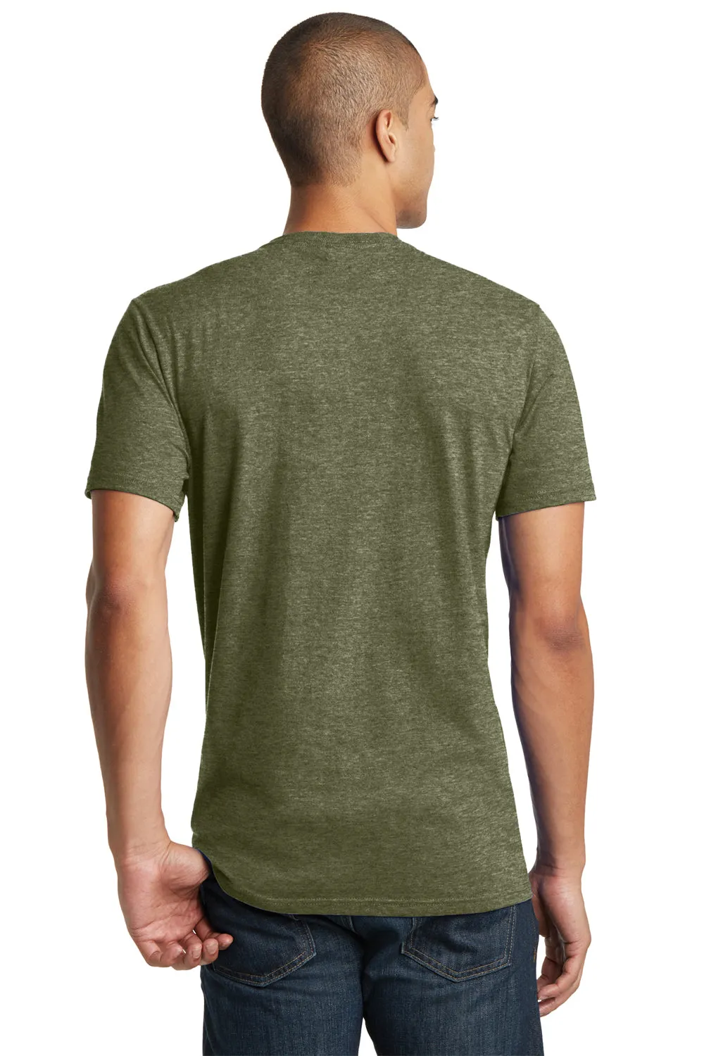 District Mens The Concert Short Sleeve Crewneck T-Shirt - Military Green Frost  Buy new Clothing District