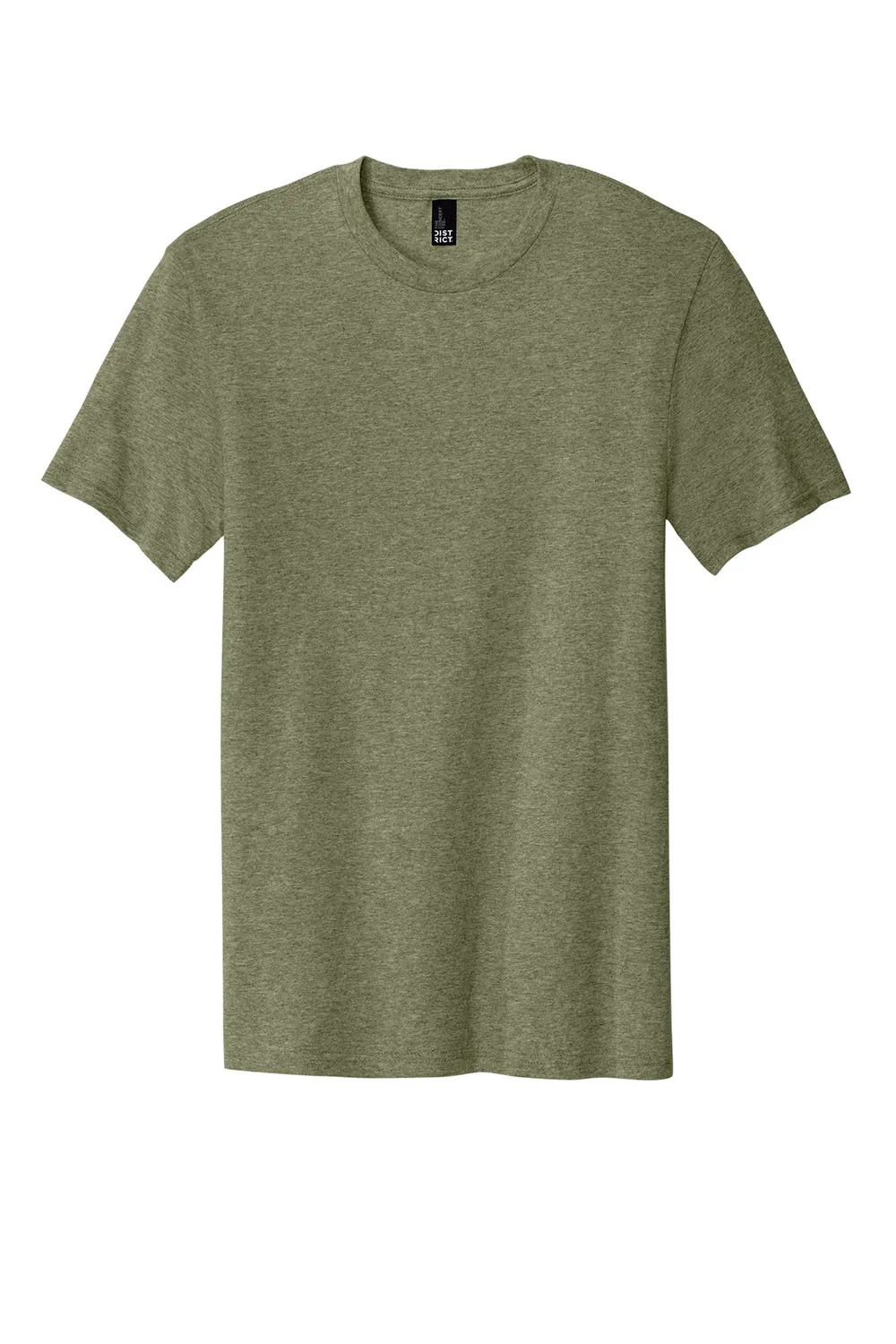 District Mens The Concert Short Sleeve Crewneck T-Shirt - Military Green Frost  Buy new Clothing District