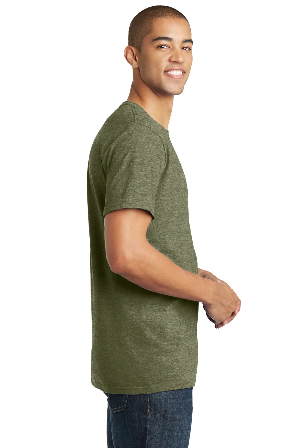 District Mens The Concert Short Sleeve Crewneck T-Shirt - Military Green Frost  Buy new Clothing District