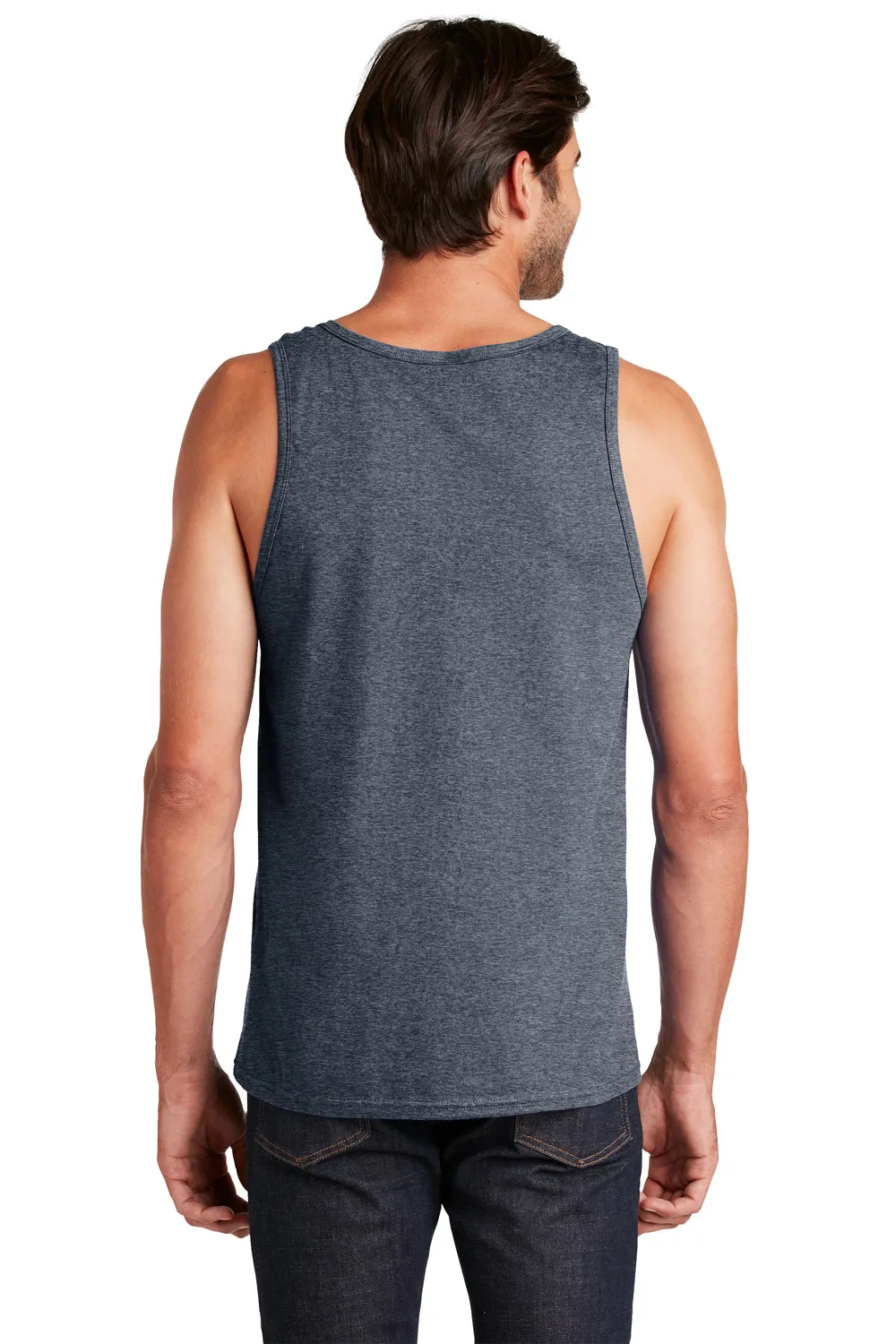 District Mens The Concert Tank Top - Heather Navy Blue  Buy new Clothing District