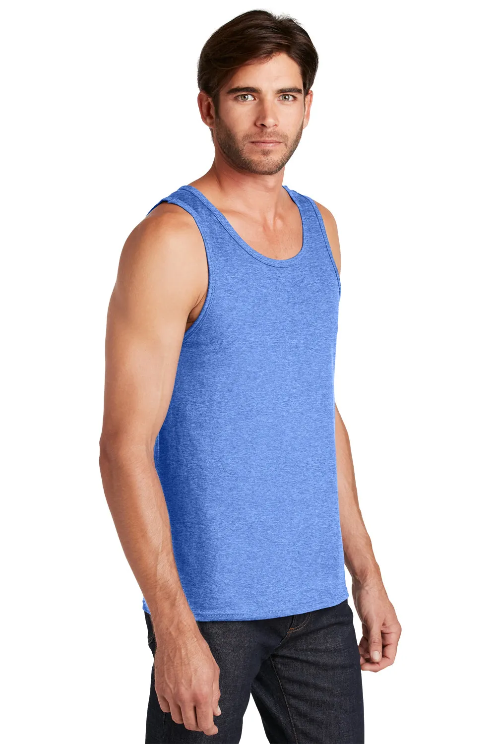 District Mens The Concert Tank Top - Heather Royal Blue  Buy new Clothing District