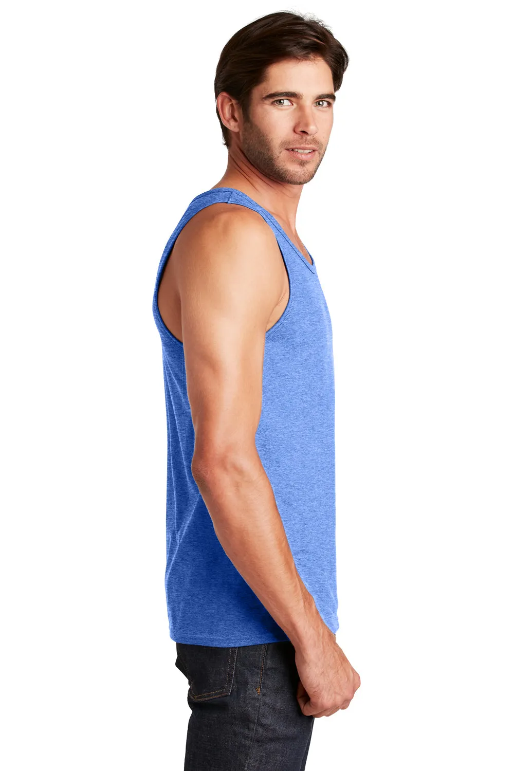 District Mens The Concert Tank Top - Heather Royal Blue  Buy new Clothing District