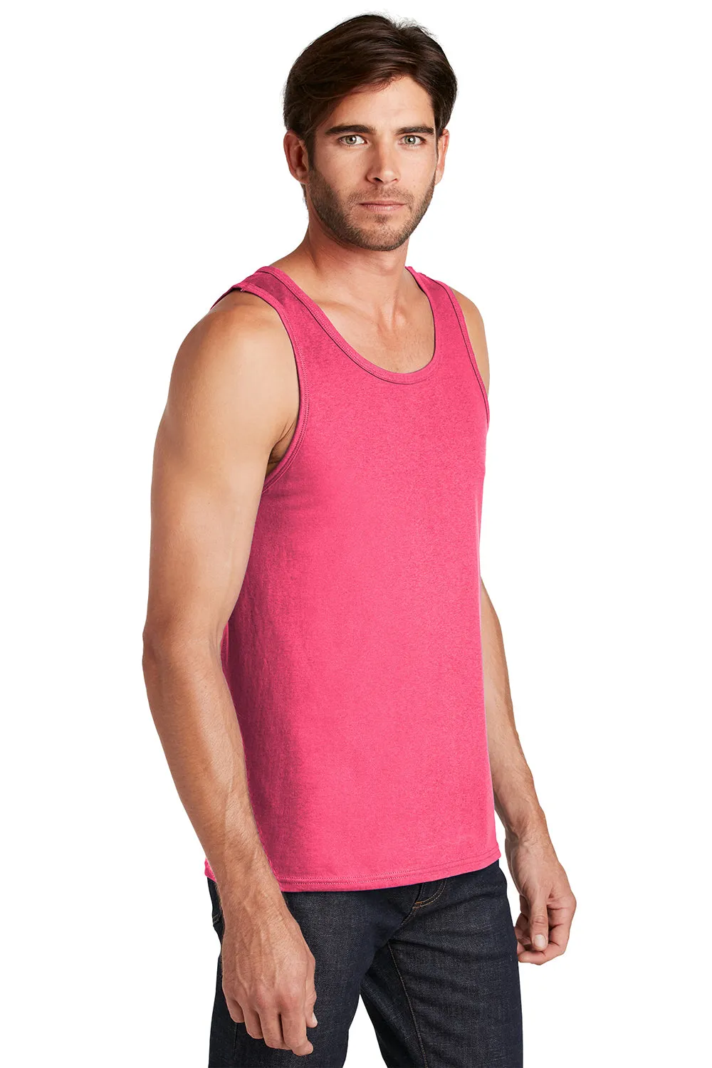 District Mens The Concert Tank Top - Neon Pink  Buy new Clothing District