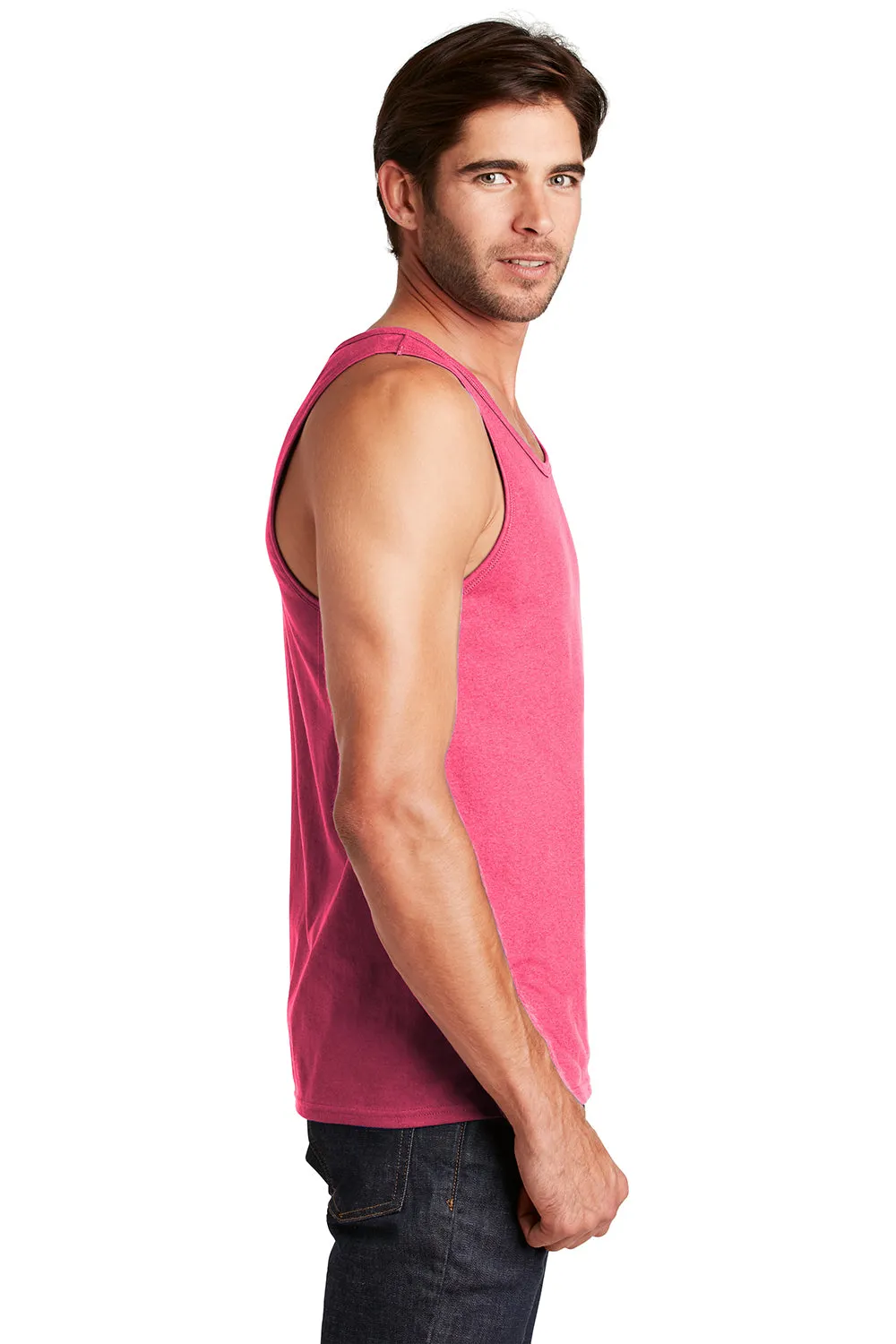 District Mens The Concert Tank Top - Neon Pink  Buy new Clothing District