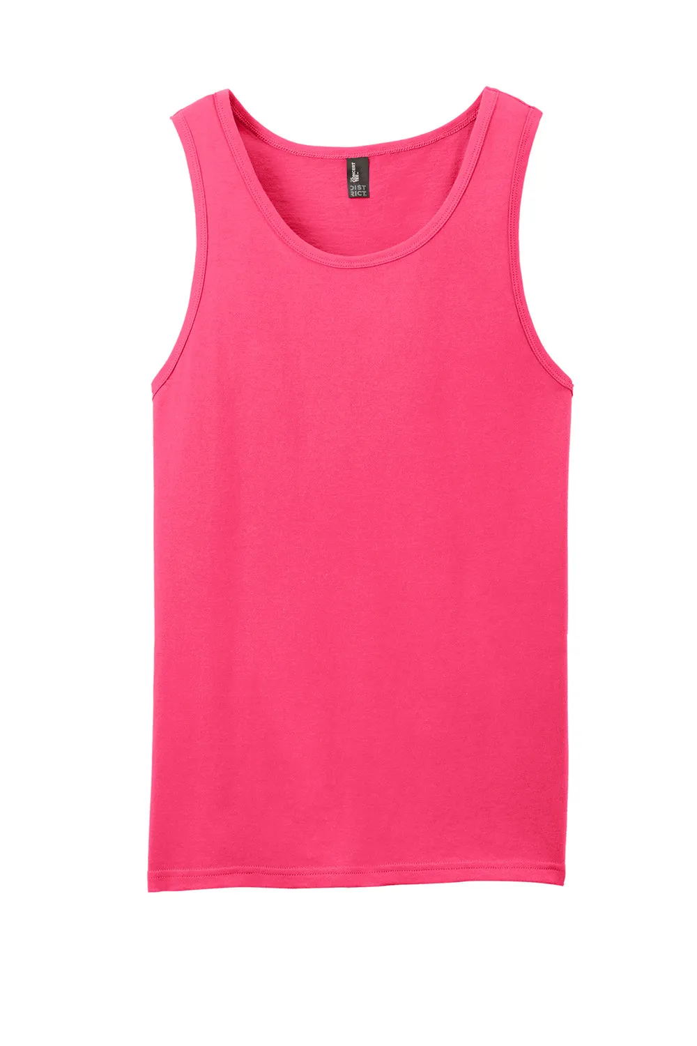 District Mens The Concert Tank Top - Neon Pink  Buy new Clothing District