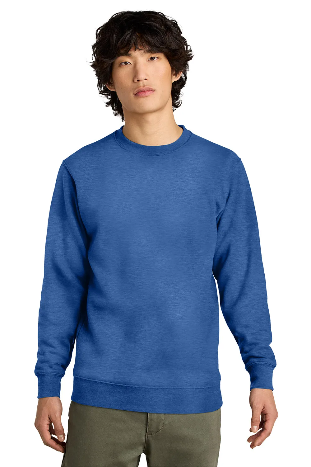District Mens Very Important Fleece Crewneck Sweatshirt - Royal Blue Frost  Buy new Clothing District