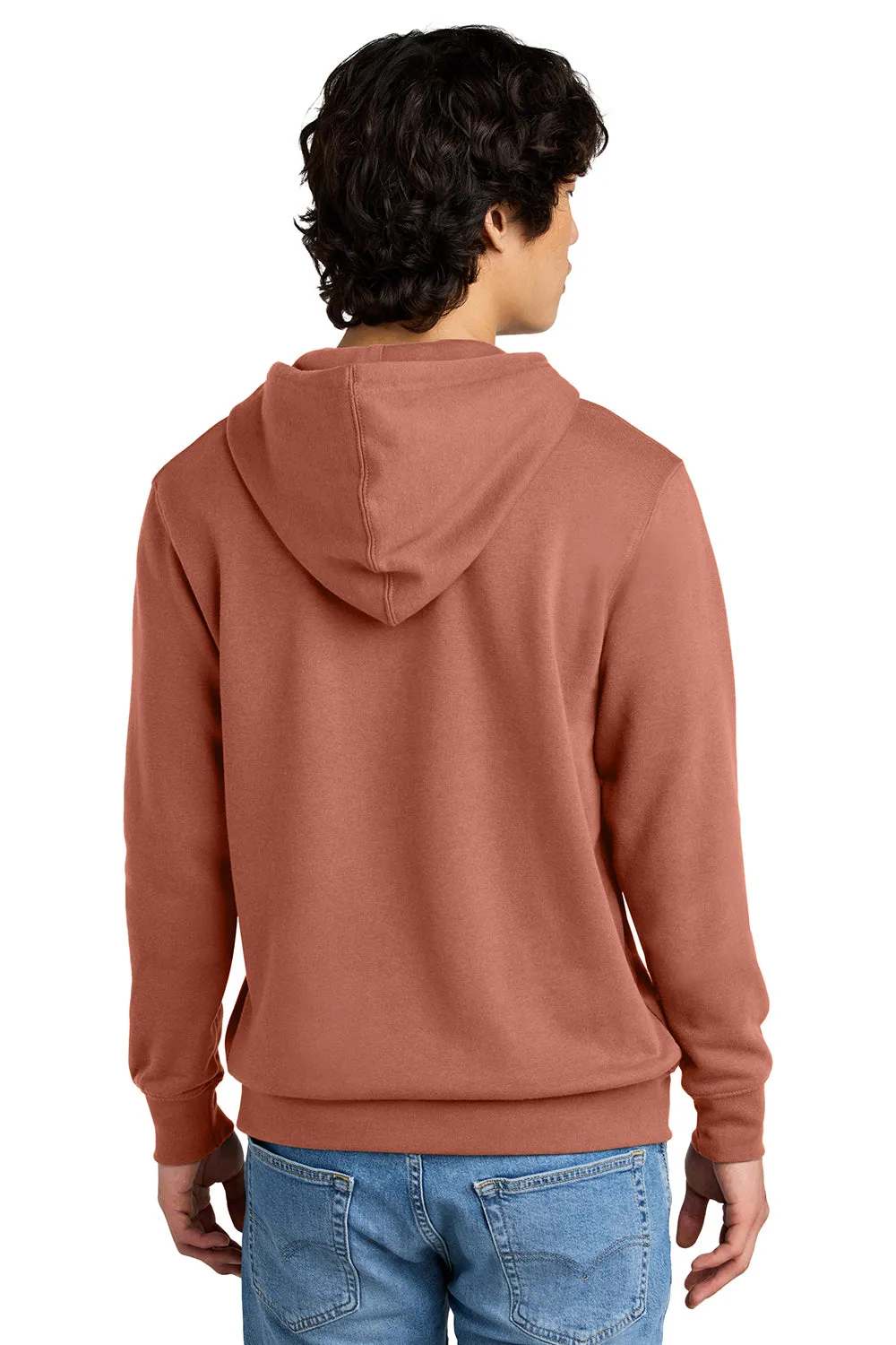 District Mens Very Important Fleece Hooded Sweatshirt Hoodie w/ Pouch Pocket - Desert Rose  Buy new Clothing District