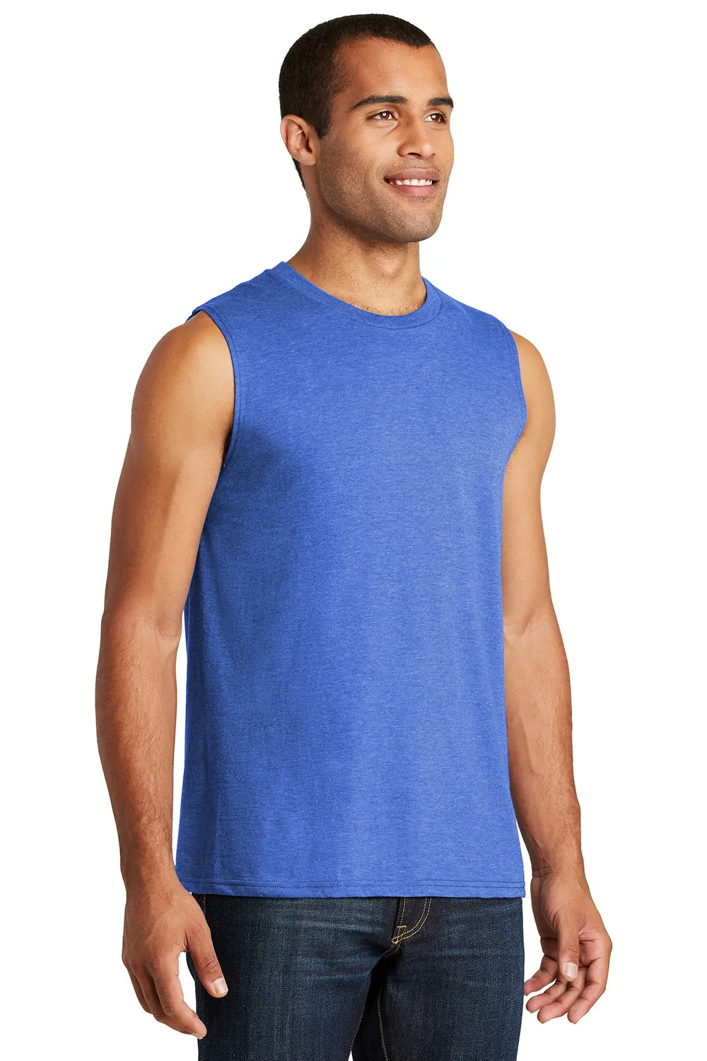 District Mens Very Important Muscle Tank Top - Royal Blue Frost  Buy new Clothing District