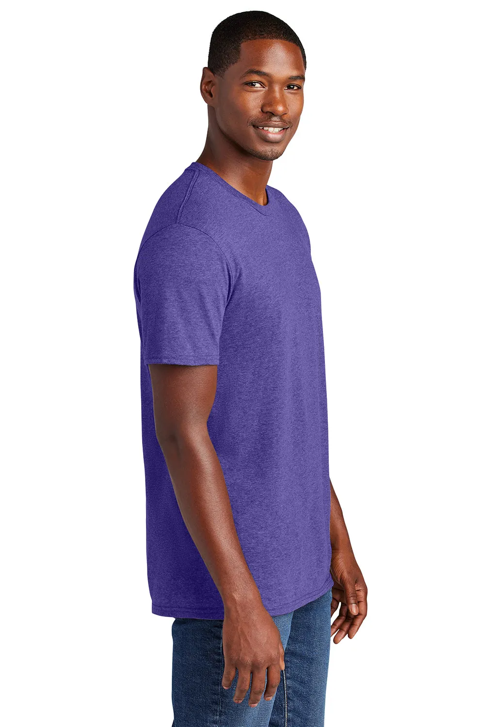 District Mens Very Important Short Sleeve Crewneck T-Shirt - Heather Purple  Buy new Clothing District