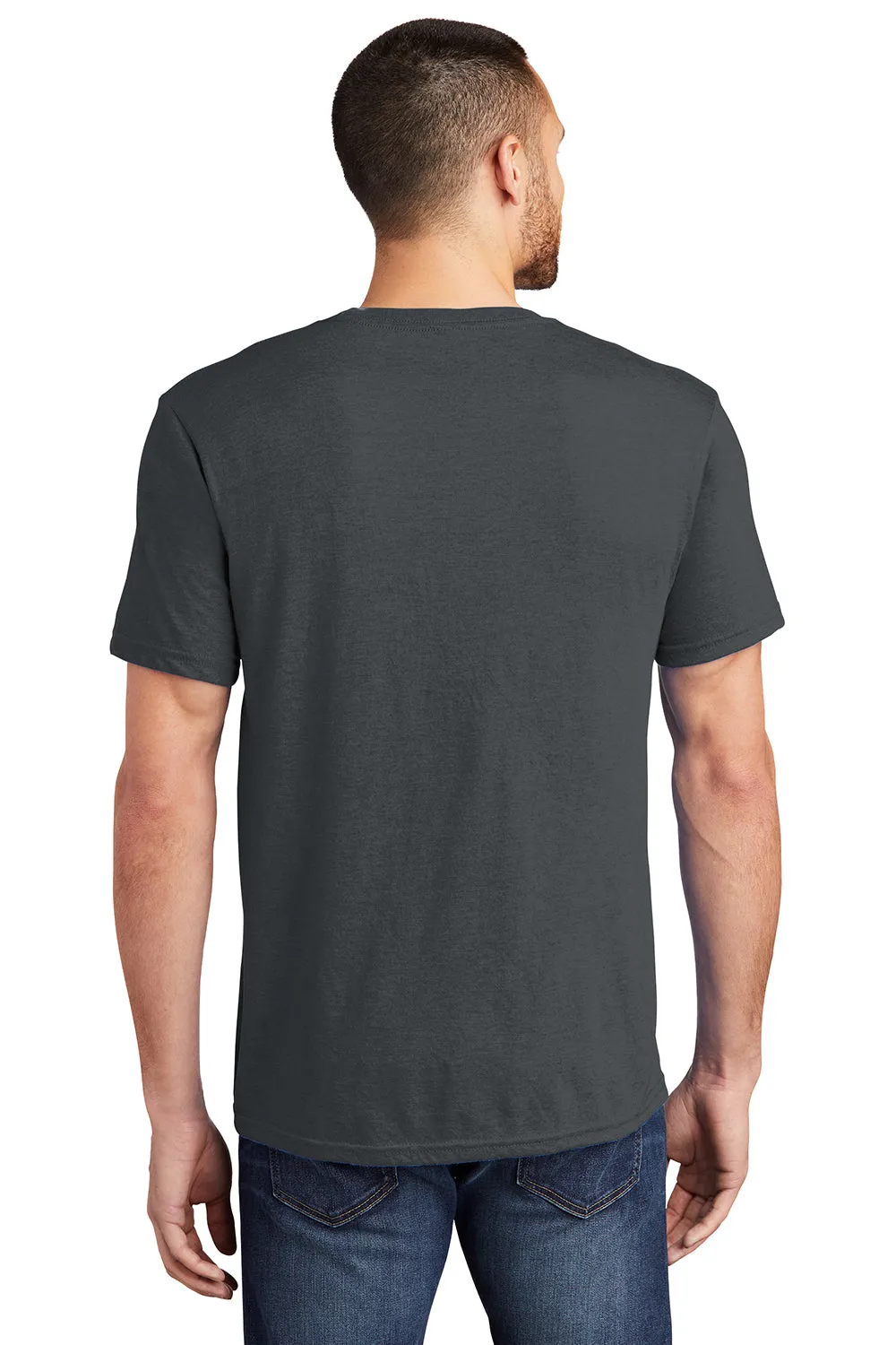 District Mens Very Important Short Sleeve Crewneck T-Shirt w/ Pocket - Charcoal Grey  Buy new Clothing District