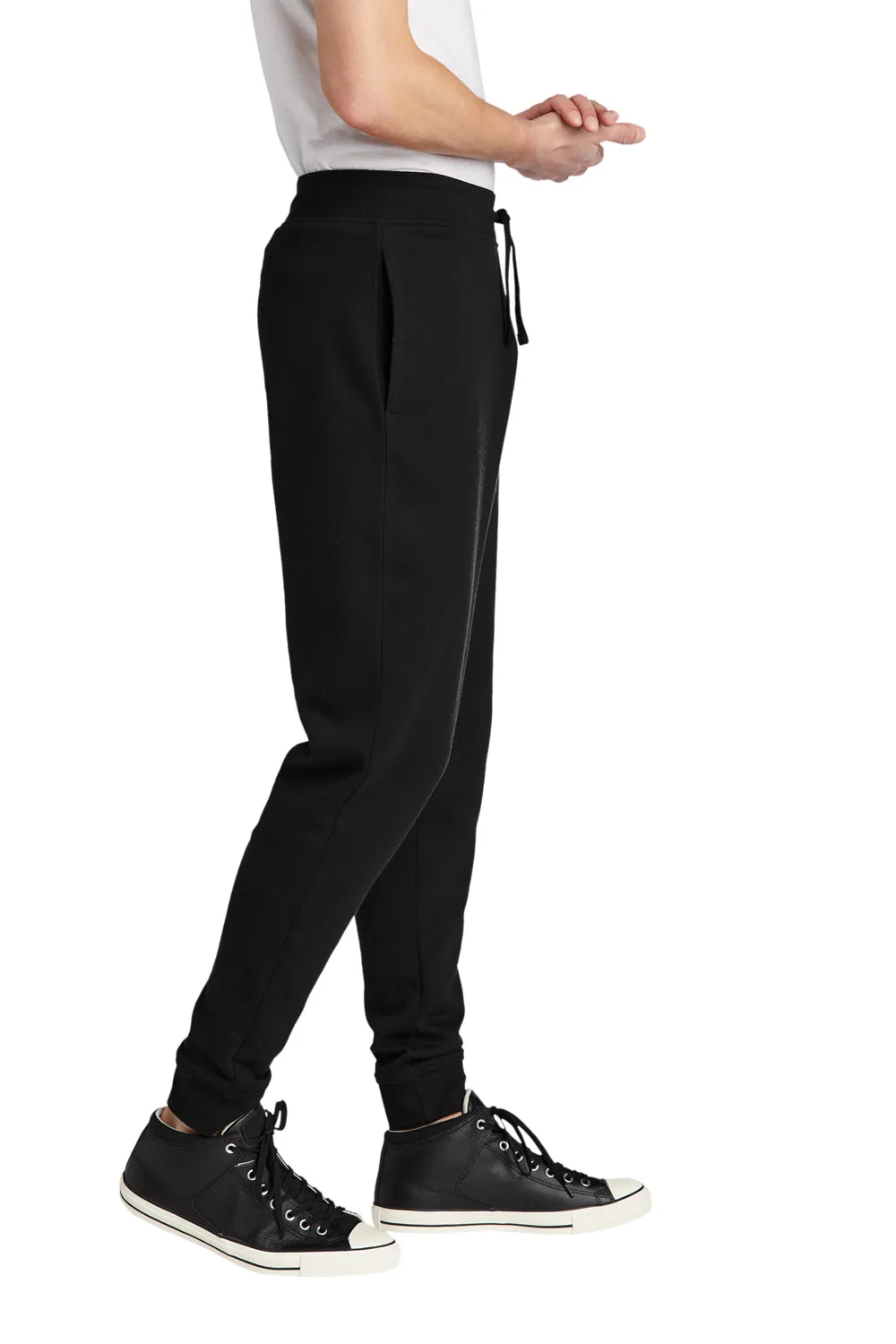 District Mens V.I.T. Fleece Jogger Sweatpants w/ Pockets - Black  Buy new Clothing District