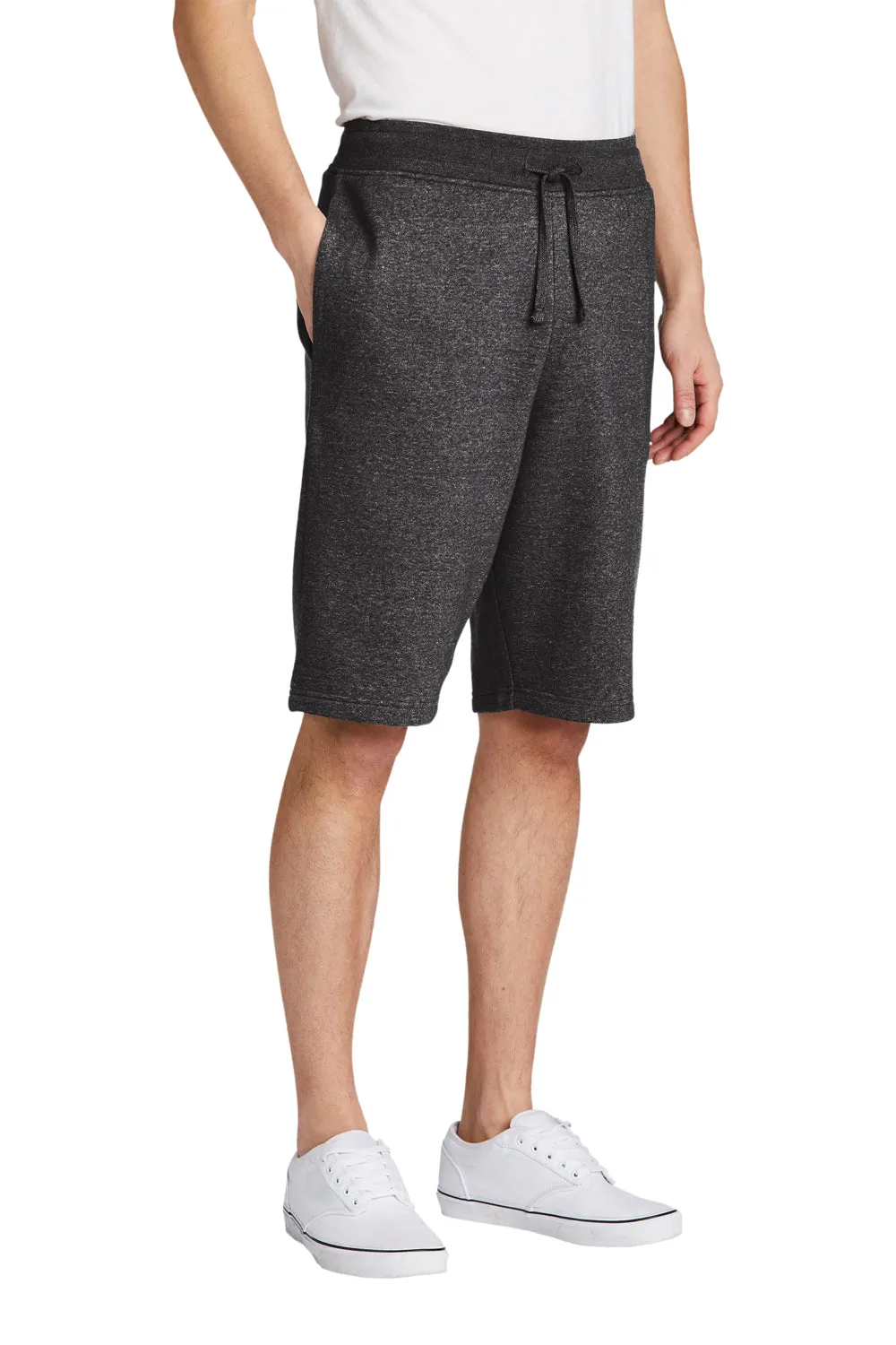 District Mens V.I.T. Fleece Shorts w/ Pockets - Heather Charcoal Grey  Buy new Clothing District