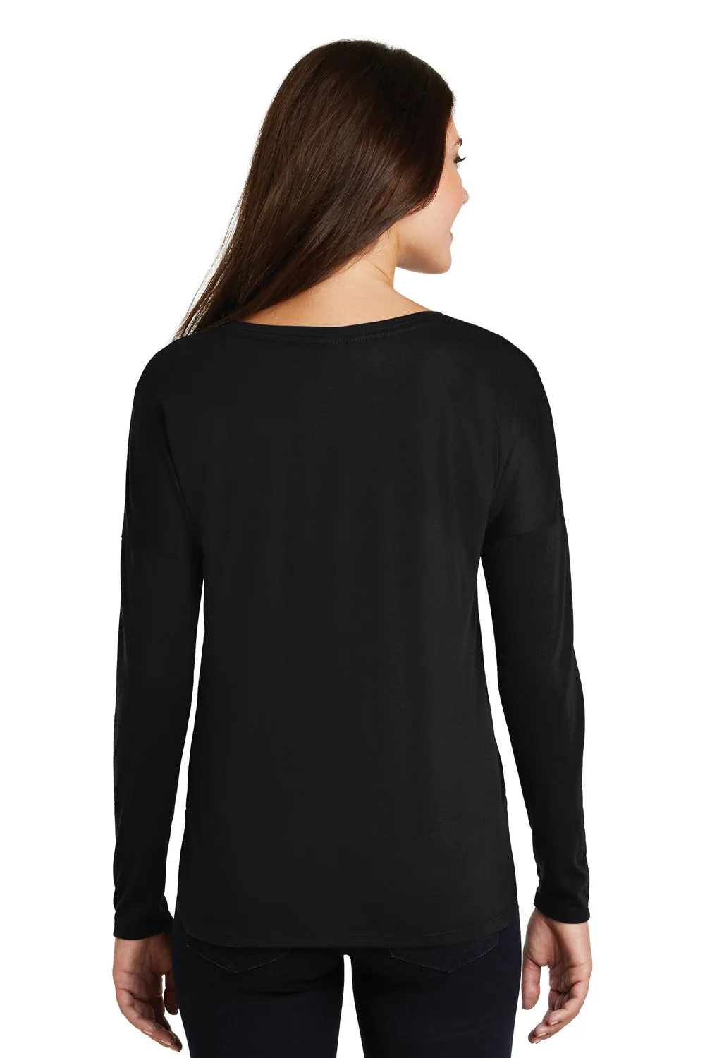 District Womens Drapey Short Sleeve V-Neck T-Shirt - Black - Closeout  Buy new Clothing District