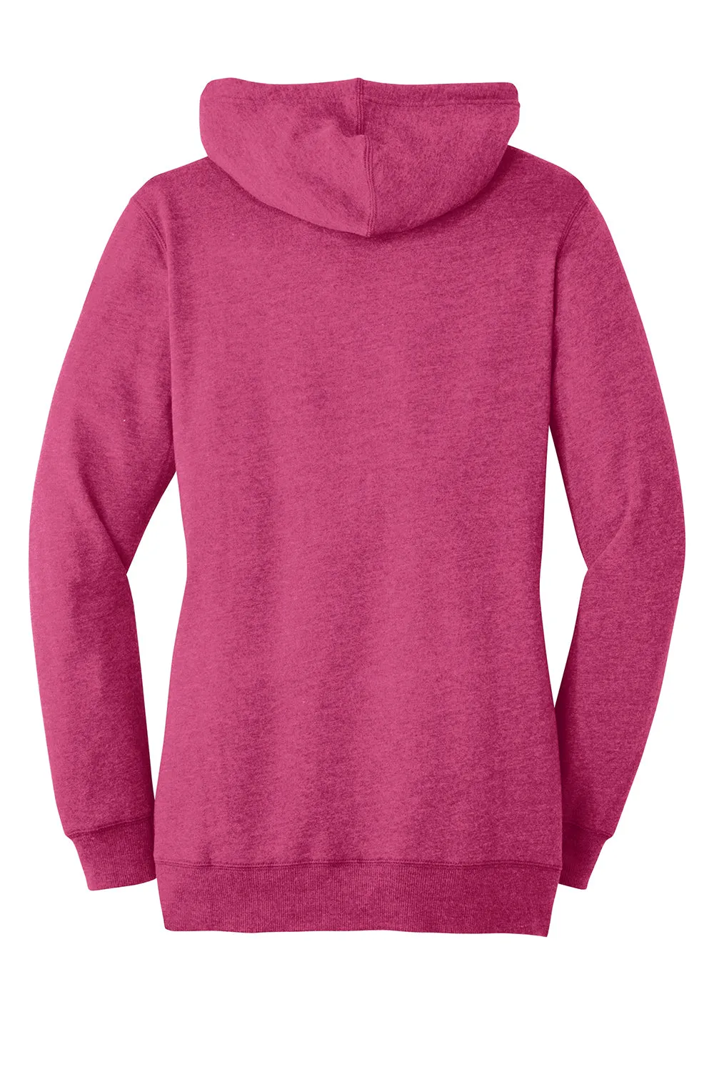 District Womens Fleece Hooded Sweatshirt Hoodie w/ Pouch Pocket - Heather Azalea Pink  Buy new Clothing District