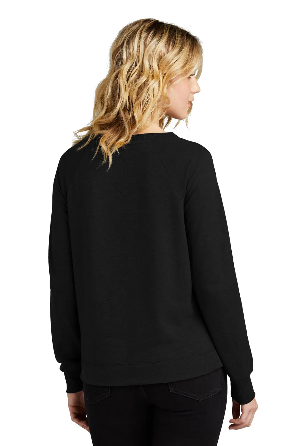 District Womens French Terry Crewneck Sweatshirt - Black  Buy new Clothing District