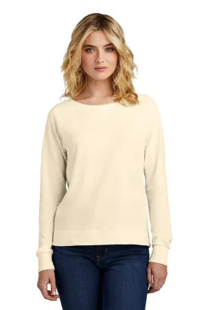 District Womens French Terry Crewneck Sweatshirt - Gardenia  Buy new Clothing District