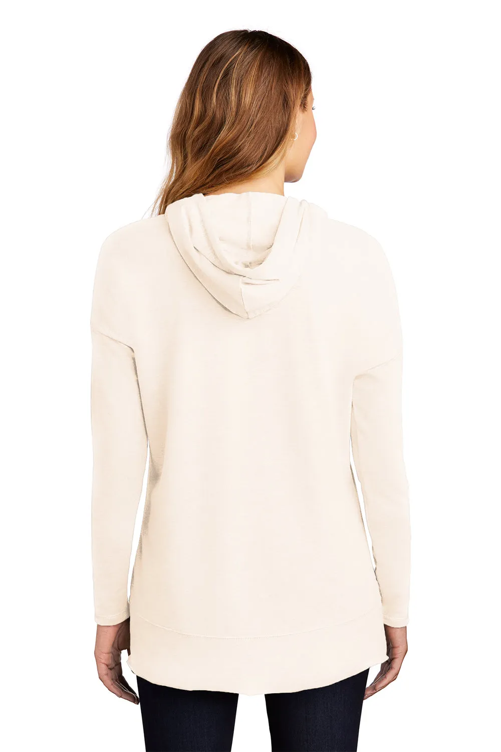 District Womens French Terry Hooded T-Shirt Hoodie - Gardenia  Buy new Clothing District