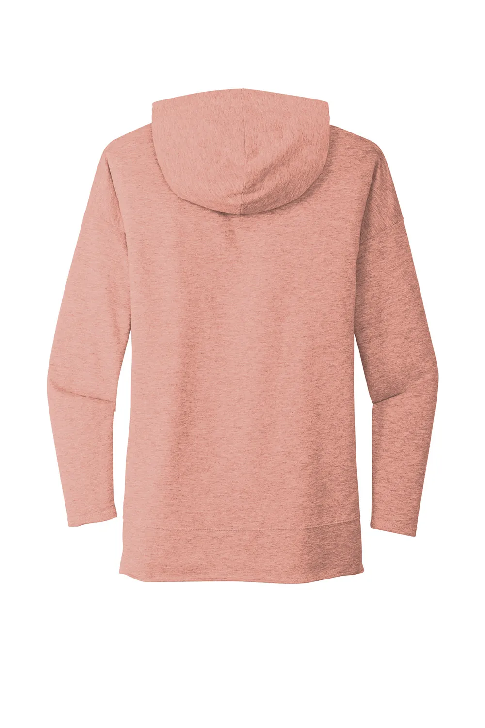 District Womens French Terry Hooded T-Shirt Hoodie - Heather Nostalgia Rose  Buy new Clothing District