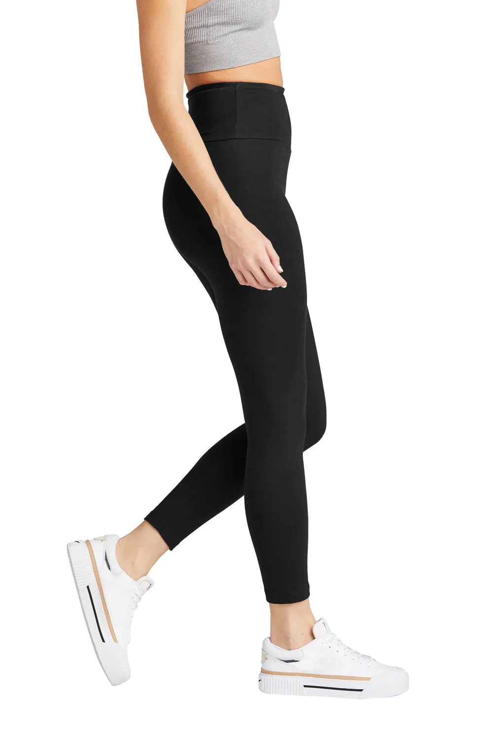 District Womens High Waist Odor Resistant Leggings - Black  Buy new Clothing District