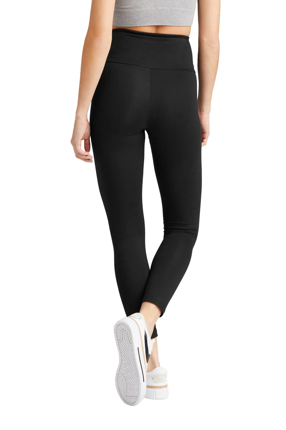 District Womens High Waist Odor Resistant Leggings - Black  Buy new Clothing District