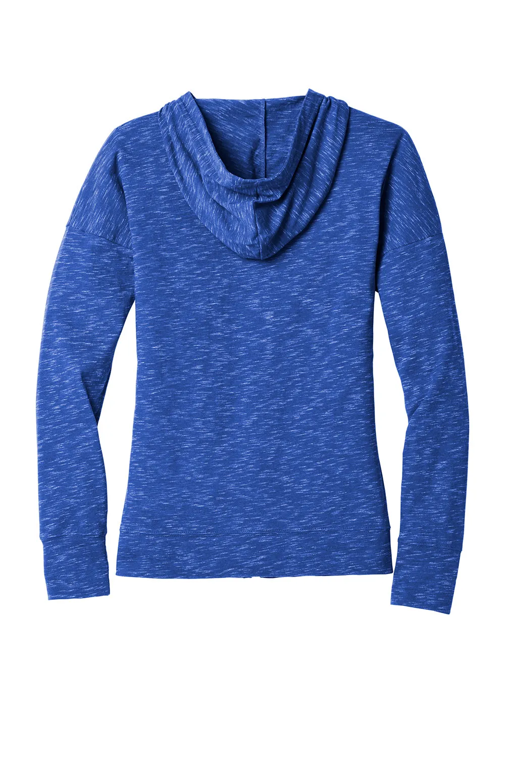 District Womens Medal Full Zip Hooded Sweatshirt Hoodie w/ Pockets - Deep Royal Blue  Buy new Clothing District