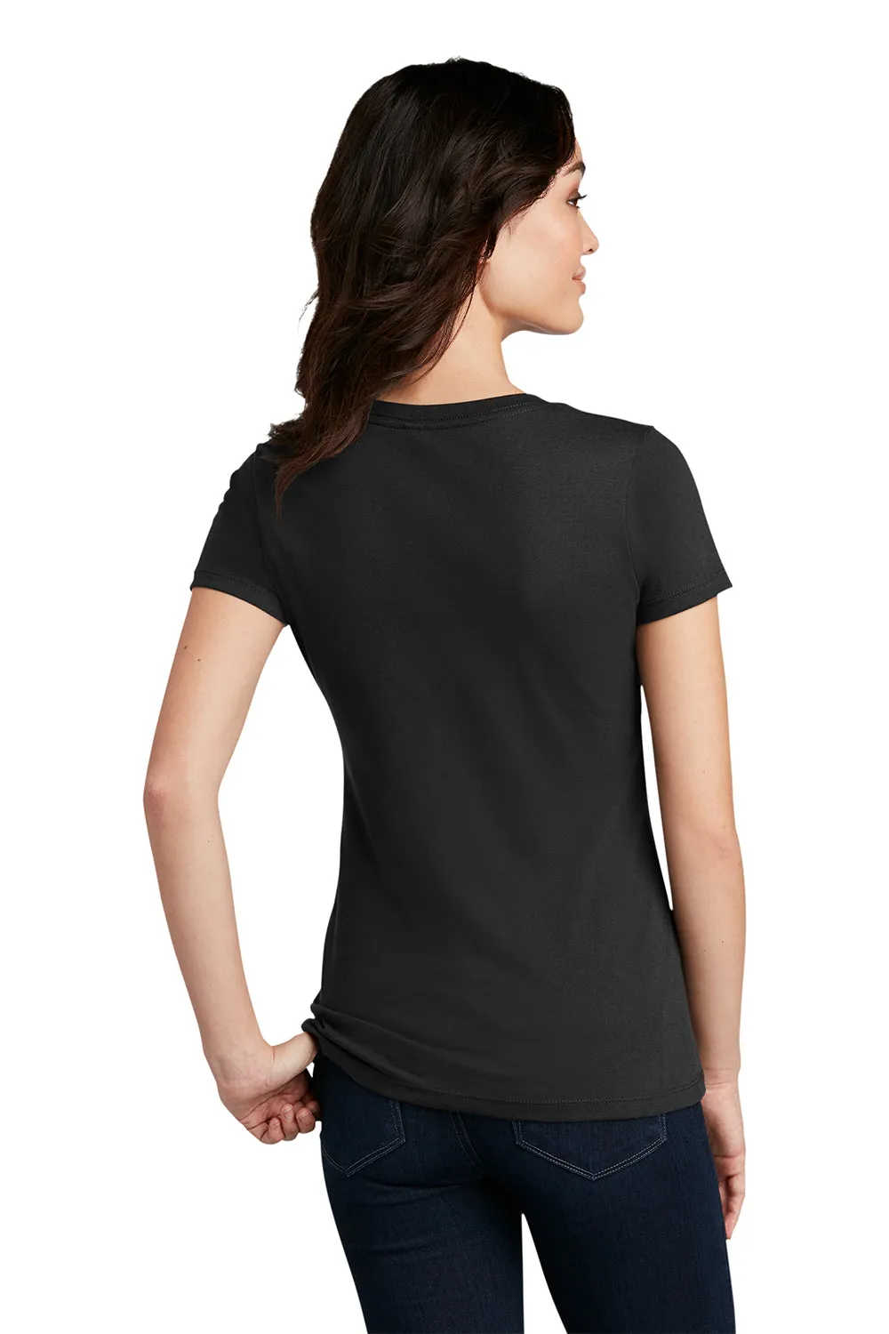 District Womens Perfect Blend Short Sleeve Crewneck T-Shirt - Black  Buy new Clothing District