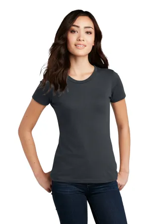 District Womens Perfect Blend Short Sleeve Crewneck T-Shirt - Charcoal Grey  Buy new Clothing District