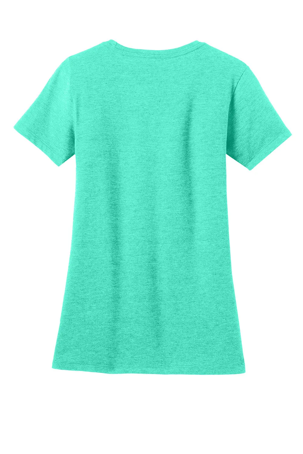 District Womens Perfect Blend Short Sleeve Crewneck T-Shirt - Heather Aqua Green  Buy new Clothing District