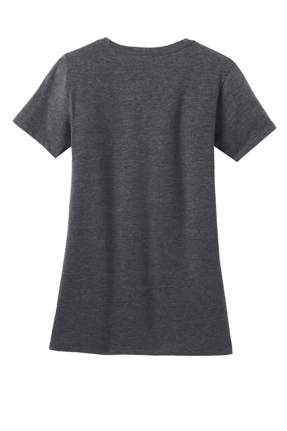 District Womens Perfect Blend Short Sleeve Crewneck T-Shirt - Heather Charcoal Grey  Buy new Clothing District