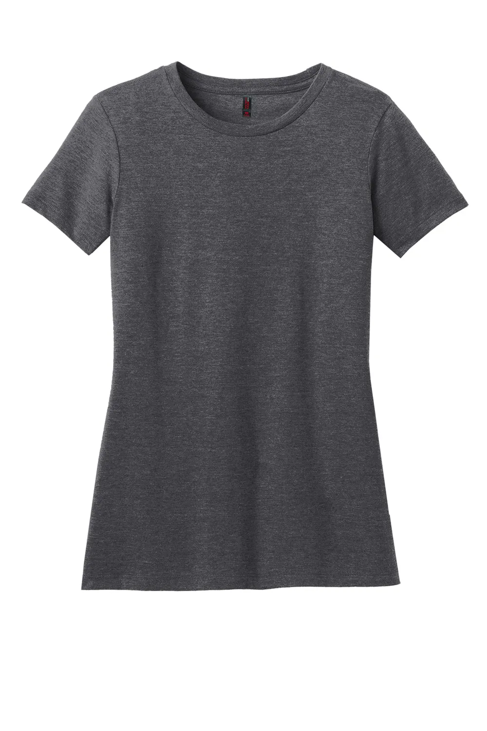 District Womens Perfect Blend Short Sleeve Crewneck T-Shirt - Heather Charcoal Grey  Buy new Clothing District