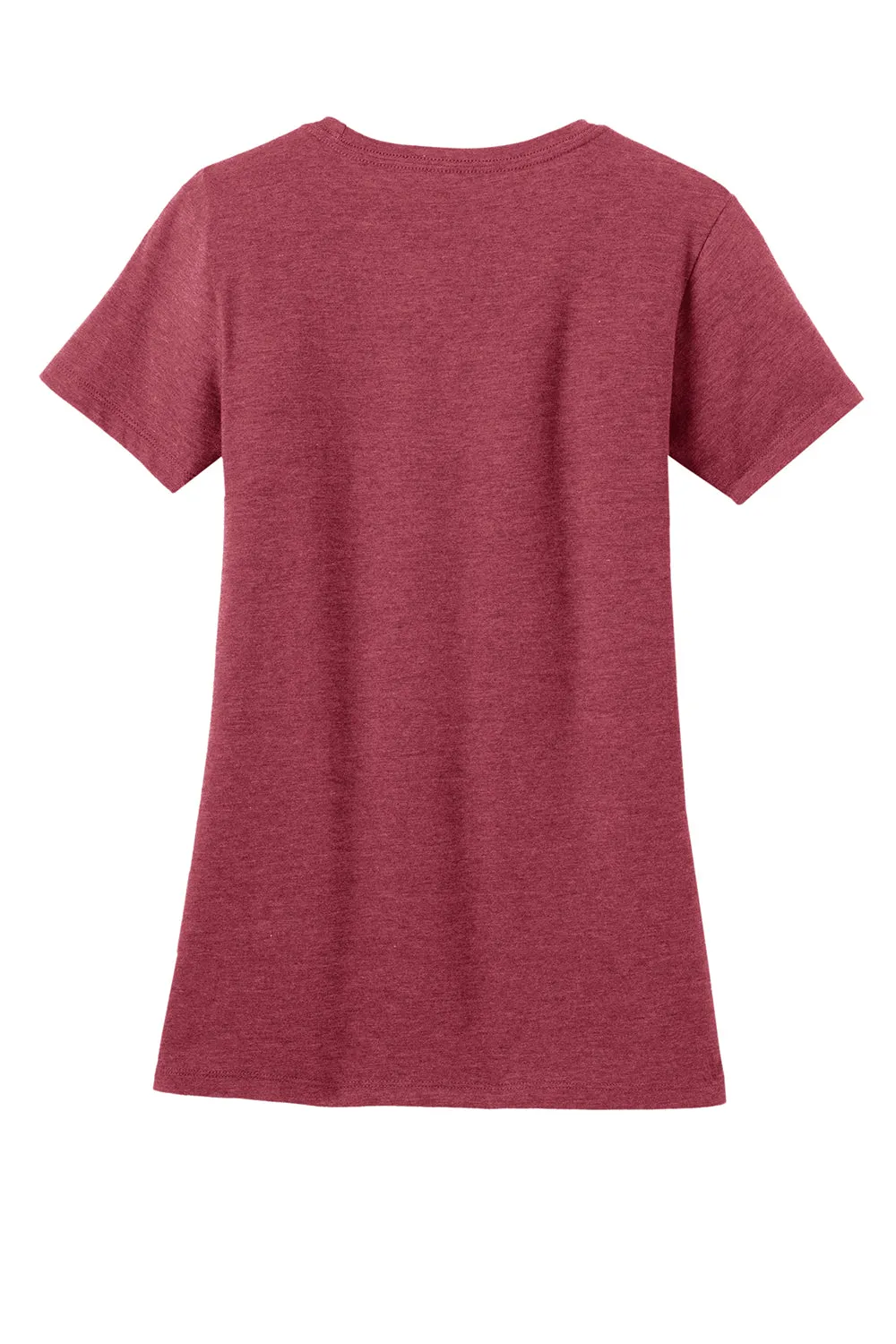District Womens Perfect Blend Short Sleeve Crewneck T-Shirt - Heather Red  Buy new Clothing District