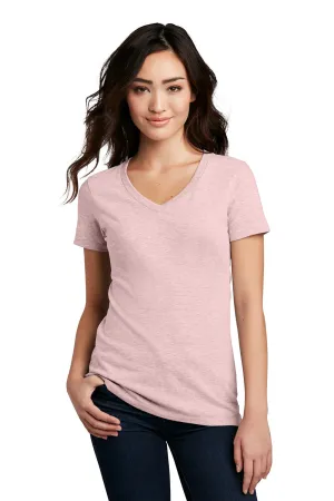 District Womens Perfect Blend Short Sleeve V-Neck T-Shirt - Heather Lavender  Buy new Clothing District