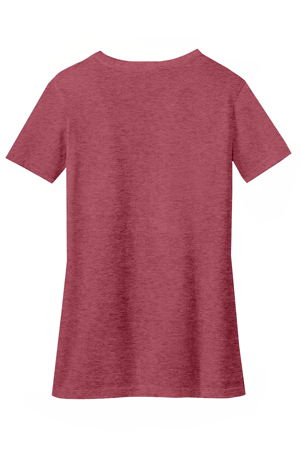 District Womens Perfect Blend Short Sleeve V-Neck T-Shirt - Heather Red  Buy new Clothing District