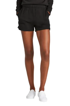 District Womens Perfect Tri Fleece Shorts w/ Pockets - Black  Buy new Clothing District