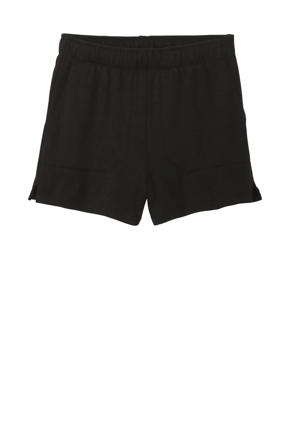 District Womens Perfect Tri Fleece Shorts w/ Pockets - Black  Buy new Clothing District