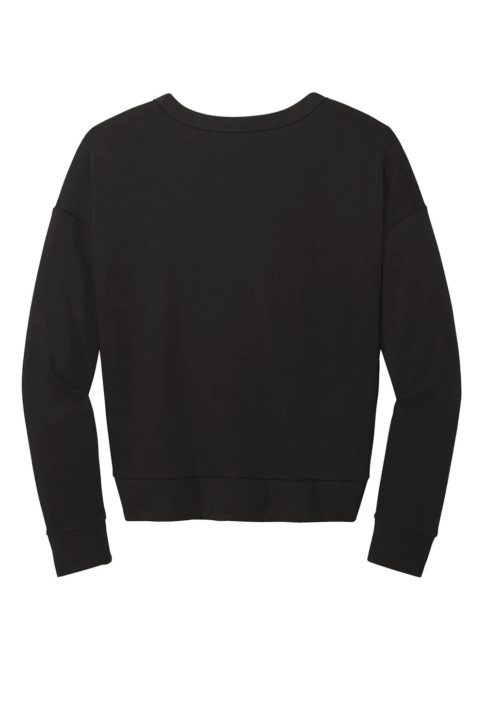 District Womens Perfect Tri Fleece V-Neck Sweatshirt - Black  Buy new Clothing District