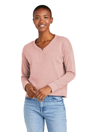 District Womens Perfect Tri Fleece V-Neck Sweatshirt - Blush Frost  Buy new Clothing District