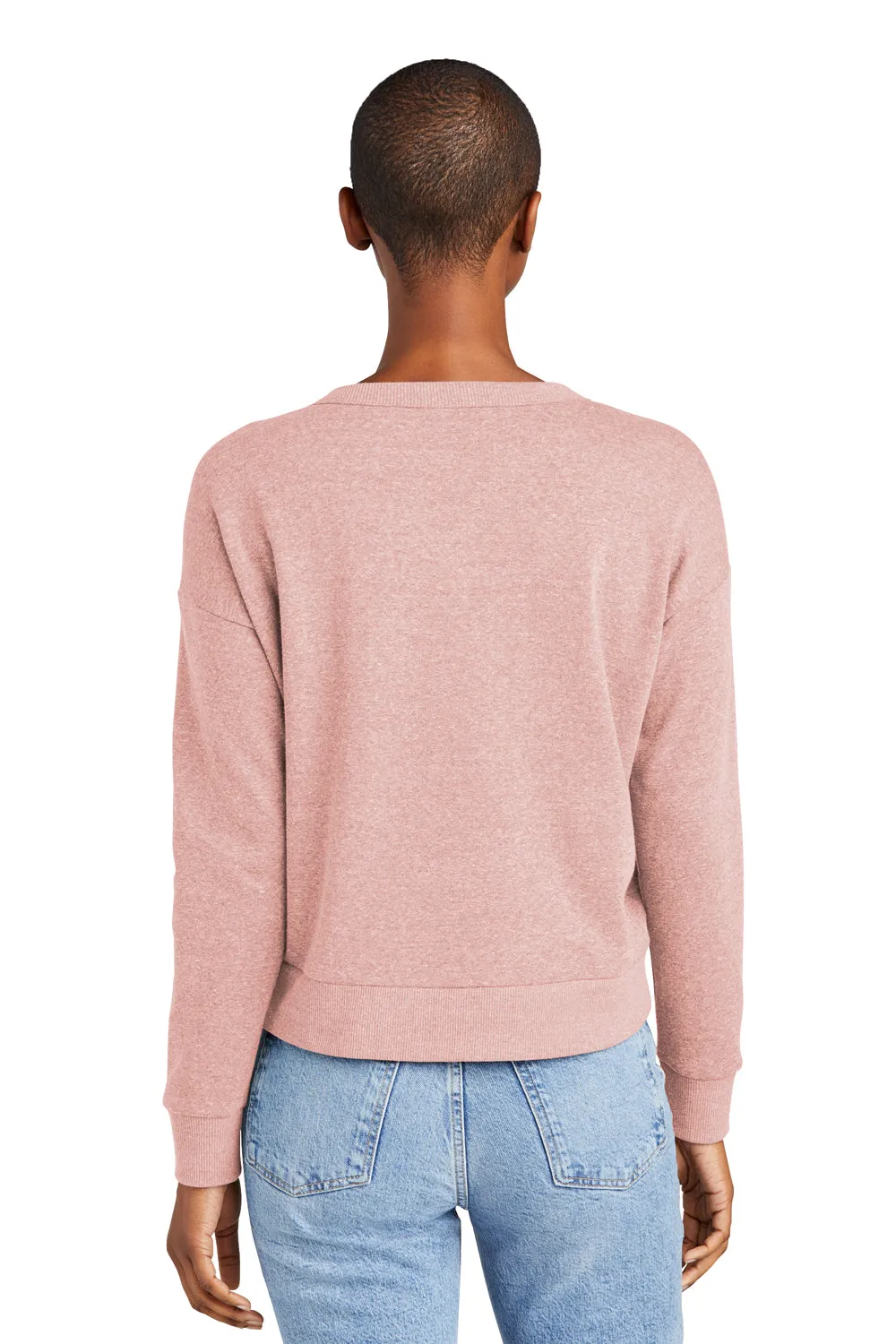 District Womens Perfect Tri Fleece V-Neck Sweatshirt - Blush Frost  Buy new Clothing District