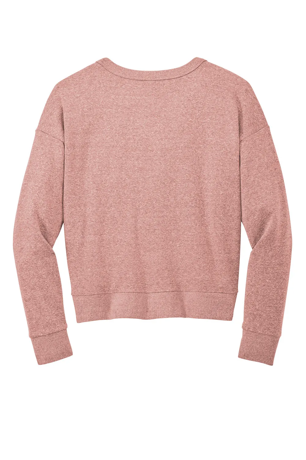 District Womens Perfect Tri Fleece V-Neck Sweatshirt - Blush Frost  Buy new Clothing District