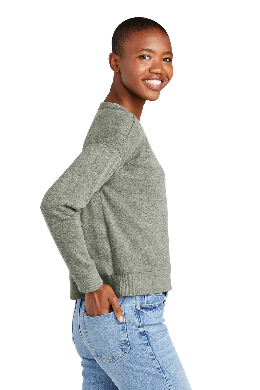 District Womens Perfect Tri Fleece V-Neck Sweatshirt - Grey Frost  Buy new Clothing District