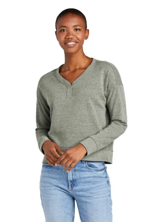 District Womens Perfect Tri Fleece V-Neck Sweatshirt - Grey Frost  Buy new Clothing District