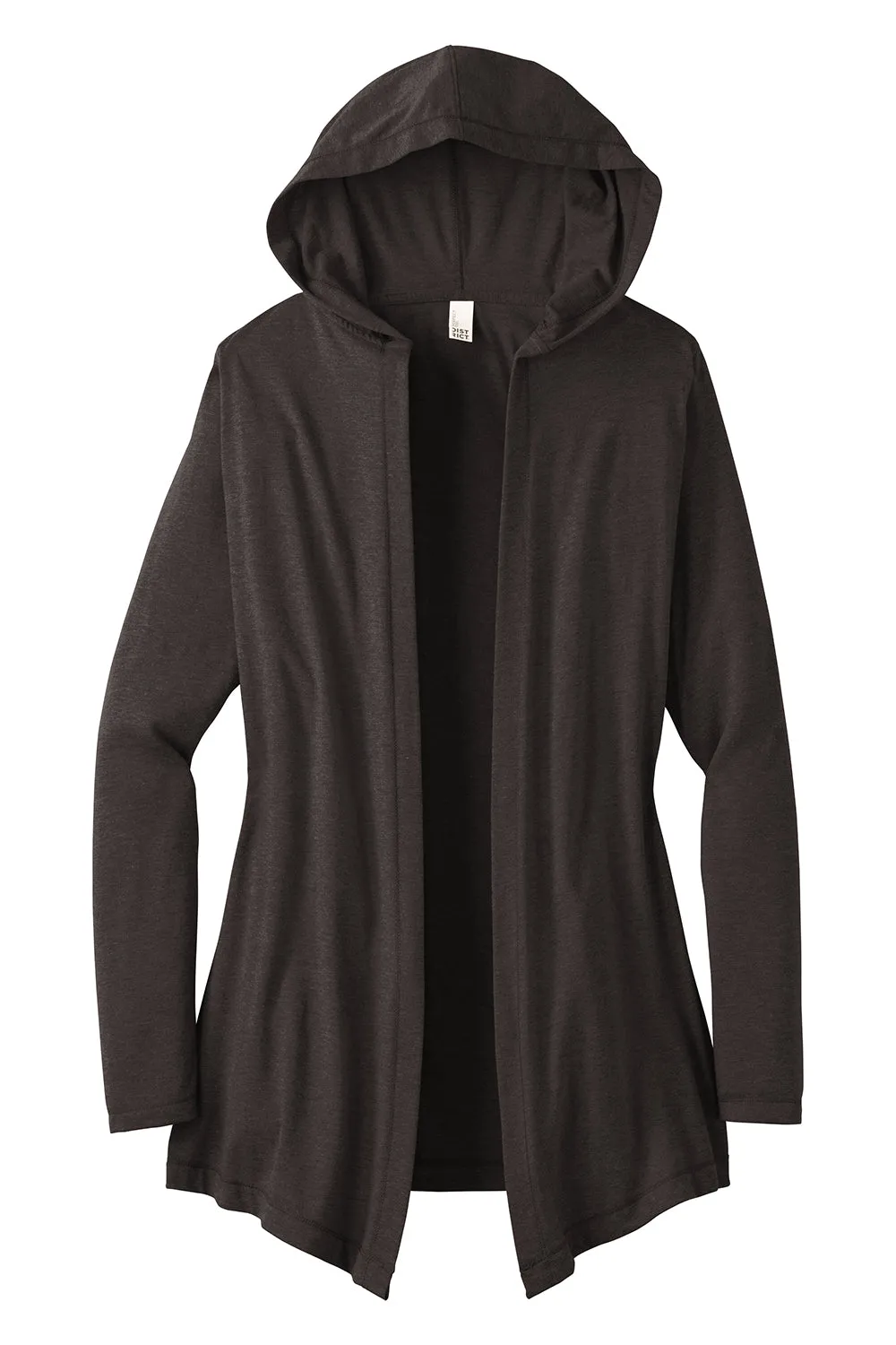 District Womens Perfect Tri Hooded Cardigan Sweater - Black Frost  Buy new Clothing District