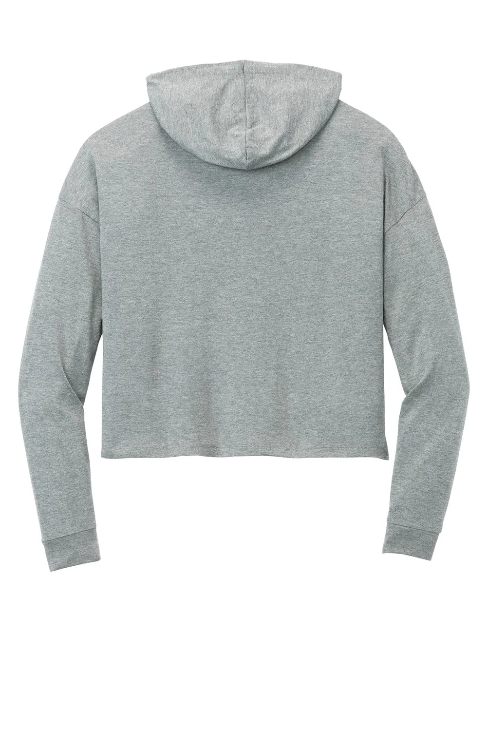 District Womens Perfect Tri Midi Hooded Sweatshirt Hoodie - Grey Frost  Buy new Clothing District