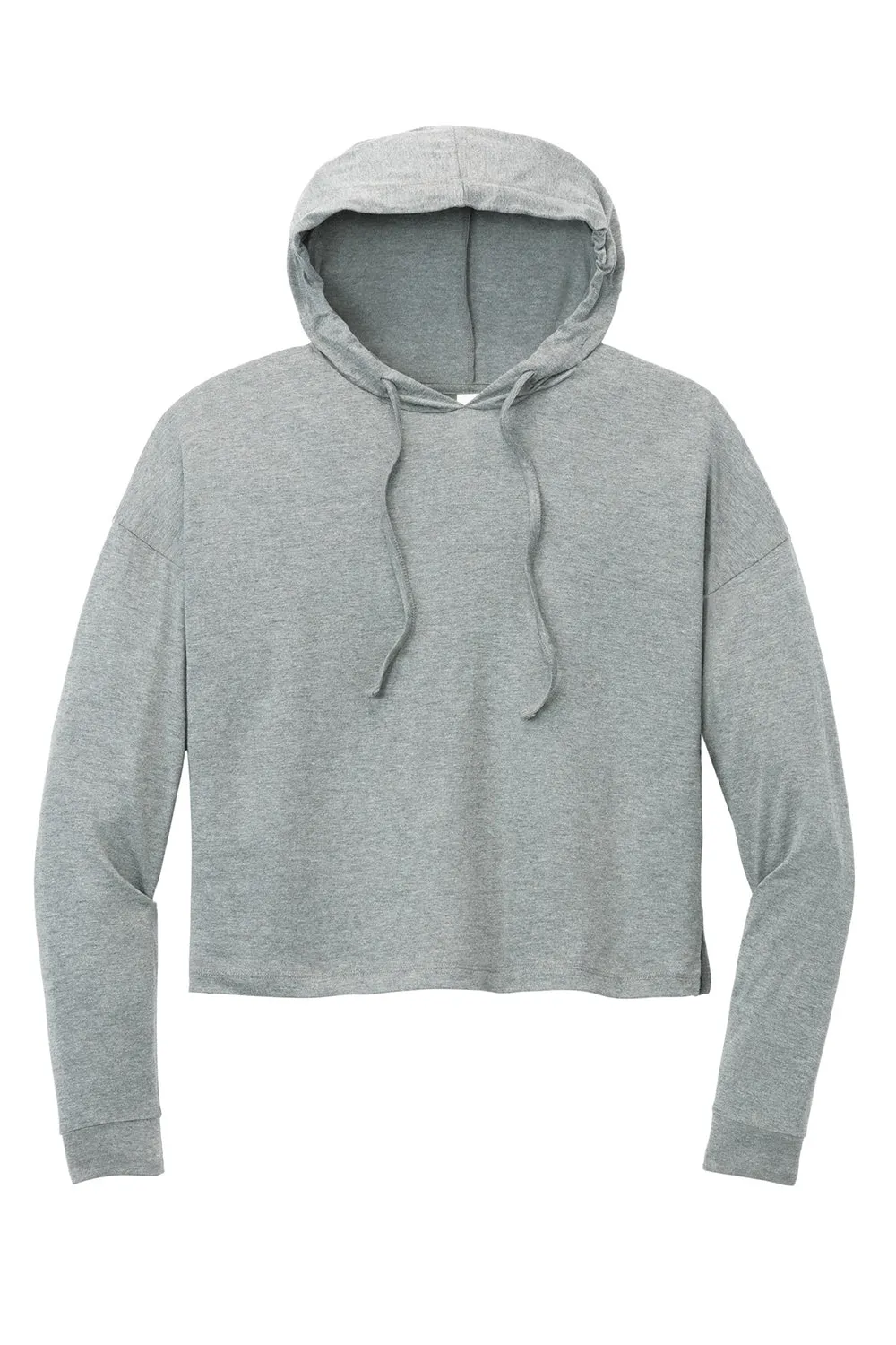 District Womens Perfect Tri Midi Hooded Sweatshirt Hoodie - Grey Frost  Buy new Clothing District