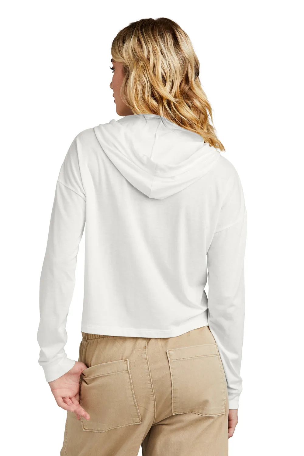 District Womens Perfect Tri Midi Hooded Sweatshirt Hoodie - Natural  Buy new Clothing District