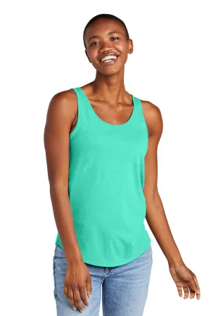 District Womens Perfect Tri Relaxed Tank Top - Heather Aqua Blue  Buy new Clothing District